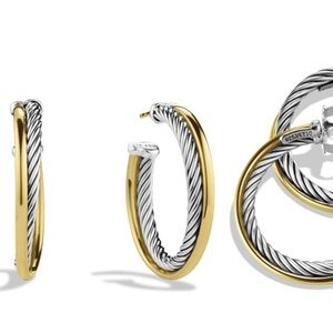 David Yurman Medium Hoop Earring